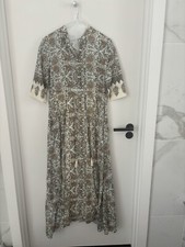 Tory Burch Printed Maxi Shirtress Dress Sz XS Indienne Canvas
