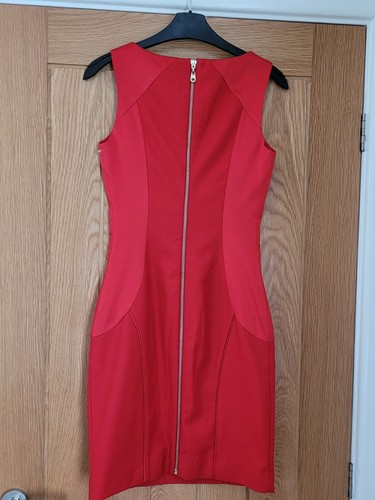 MISS SIXTY ~ Red Bodycon Dress Zip-Up Stretch ~ Size XS NWT RRP £90. - Picture 6 of 11