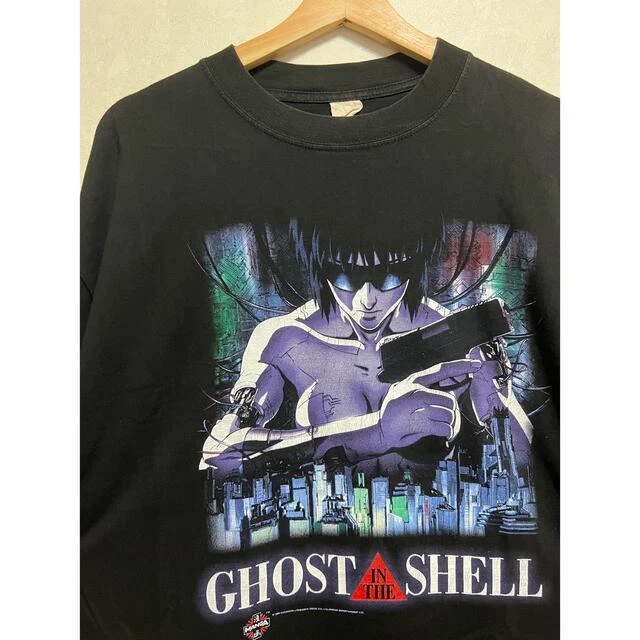Ghost In The Shell T Shirt XL 90s Vintage japan rare Black Regular