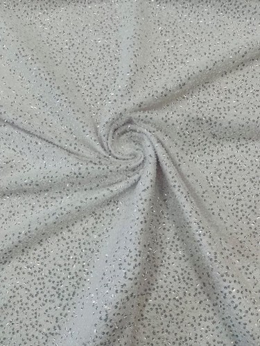 Beaded Sequins Pearl Fabric - Clear - Embroidered Pearl Sequins Fabric By Yard - Picture 4 of 5