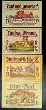 1921 Germany  NEIDENBURG 25 50 75 100 Phennig Banknote / Notgeld