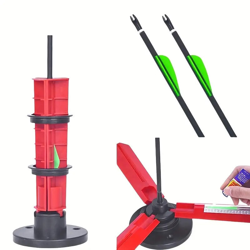 WTC30695 columnar fletching jig Cupid Columnar Fletching Jig Red