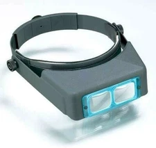 Donegan OptiVisor DA-4 Headband Magnifier Binocular 2X Optical Glass Lens