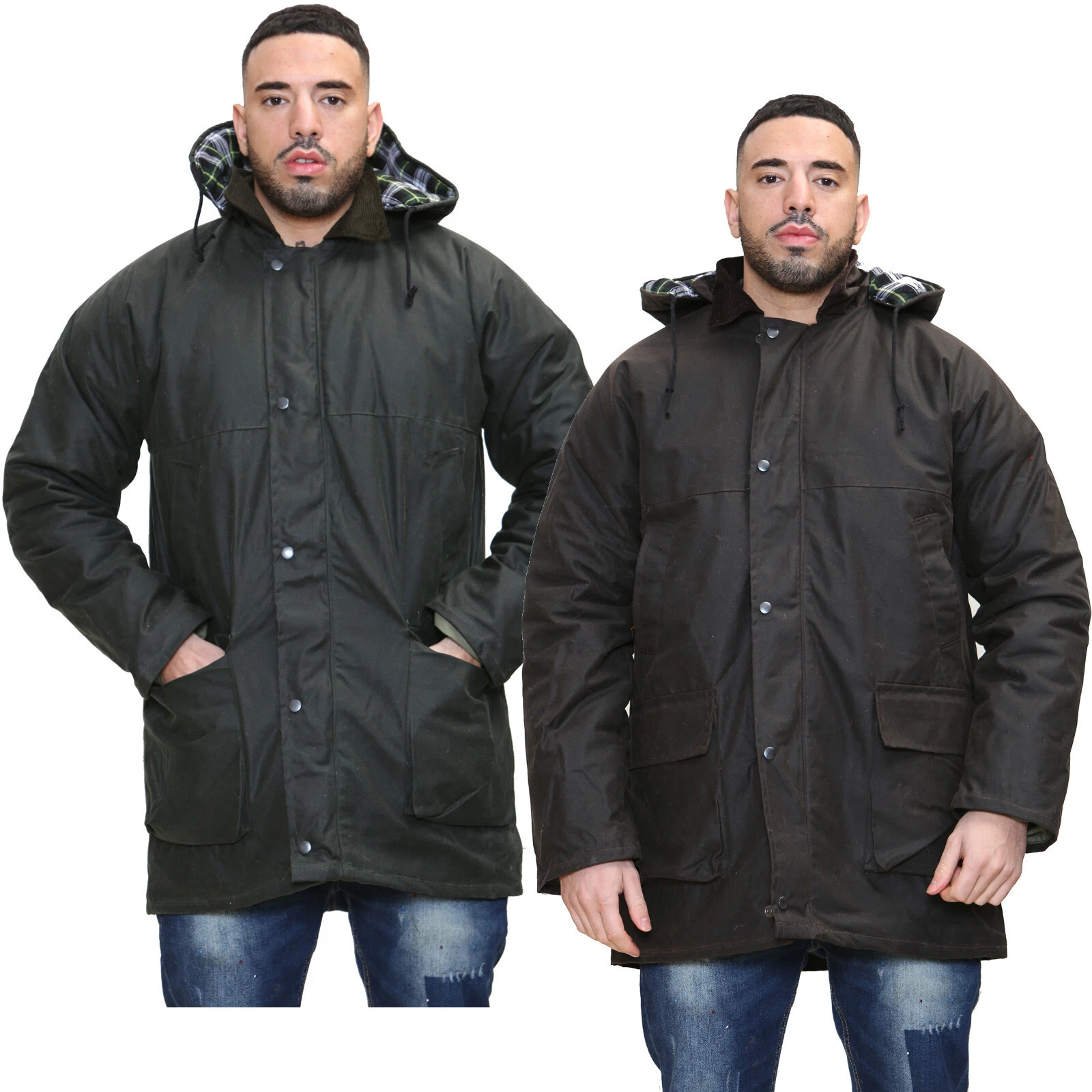Mens Wax Padded Jacket Country Outdoor Bodywarmer Coat Shooting Fishing Farming