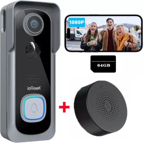 ieGeek 2K HD Video Doorbell Camera with Chime Smart Video Door bells with Camera - Picture 11 of 14