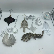 Christmas Ornaments Beautiful Various Lot Of 11 Hanging Tree Ornaments