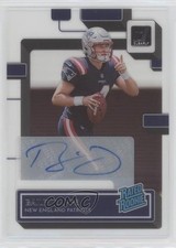 2022 Panini Clearly Donruss Rated Rookie Auto Bailey Zappe #79 Auto 06g0