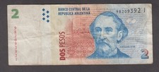Argentina 1997-2002. 2 Pesos. General Bartolomé Mitre. Mitre Museum. P# 346
