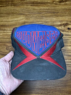 USA製！90's VINTAGE Bud キャップ ヴィンテージ Vintage Budweiser Retro Logo Red & Navy Snapback Hat 1995 American