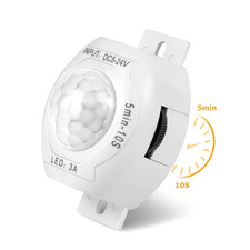 DC 5V 12V 24V 3A Automatic Infrared PIR Motion Sensor Switch For LED strip light