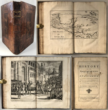 1724 FIRST ENGLISH ED. De Solis CONQUEST OF MEXICO Spaniards History MAPS PLATES