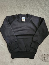 School Crew neck Jumper/Sweatshirt 2-3 Black Years PE or School