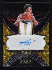 2024-25 Panini Select Rookie Jersey Gold Disco Prizm 3/10 Yves Missi Auto 16wc