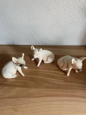 Goebel Porcelain Piglet Figurines Set Of 3 No Chips Or Cracks