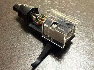 Audio-Technica AT-MONO3/SP MC Phono Cartridge w/ AUDIOCRAFT Headshell EX Japan