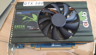 3D Club NVIDIA GeForce GTX 560 / 1GB 256-bit / GDDR5 / PCI, gebraucht aus PC