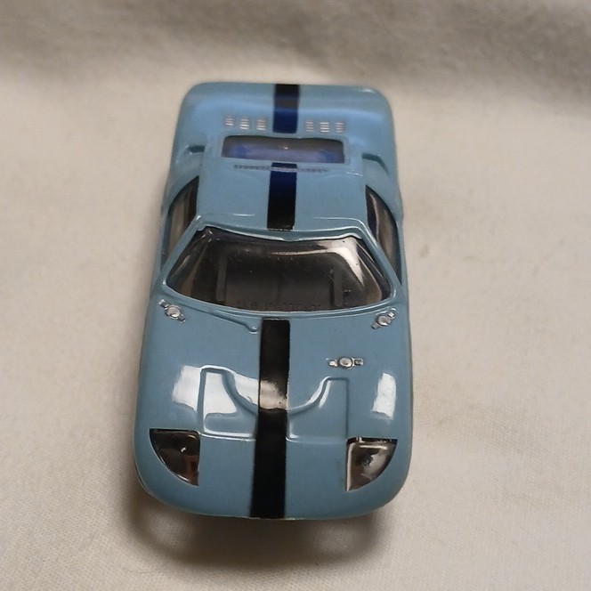 Aurora HO Slot Car Ford GT Light Blue w/ Black Stripe, 1970 Vintage, MPN 22018