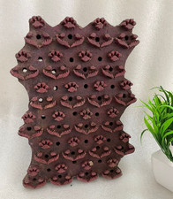 Antikes Holz Druckblock Handgeschnitzter Text...