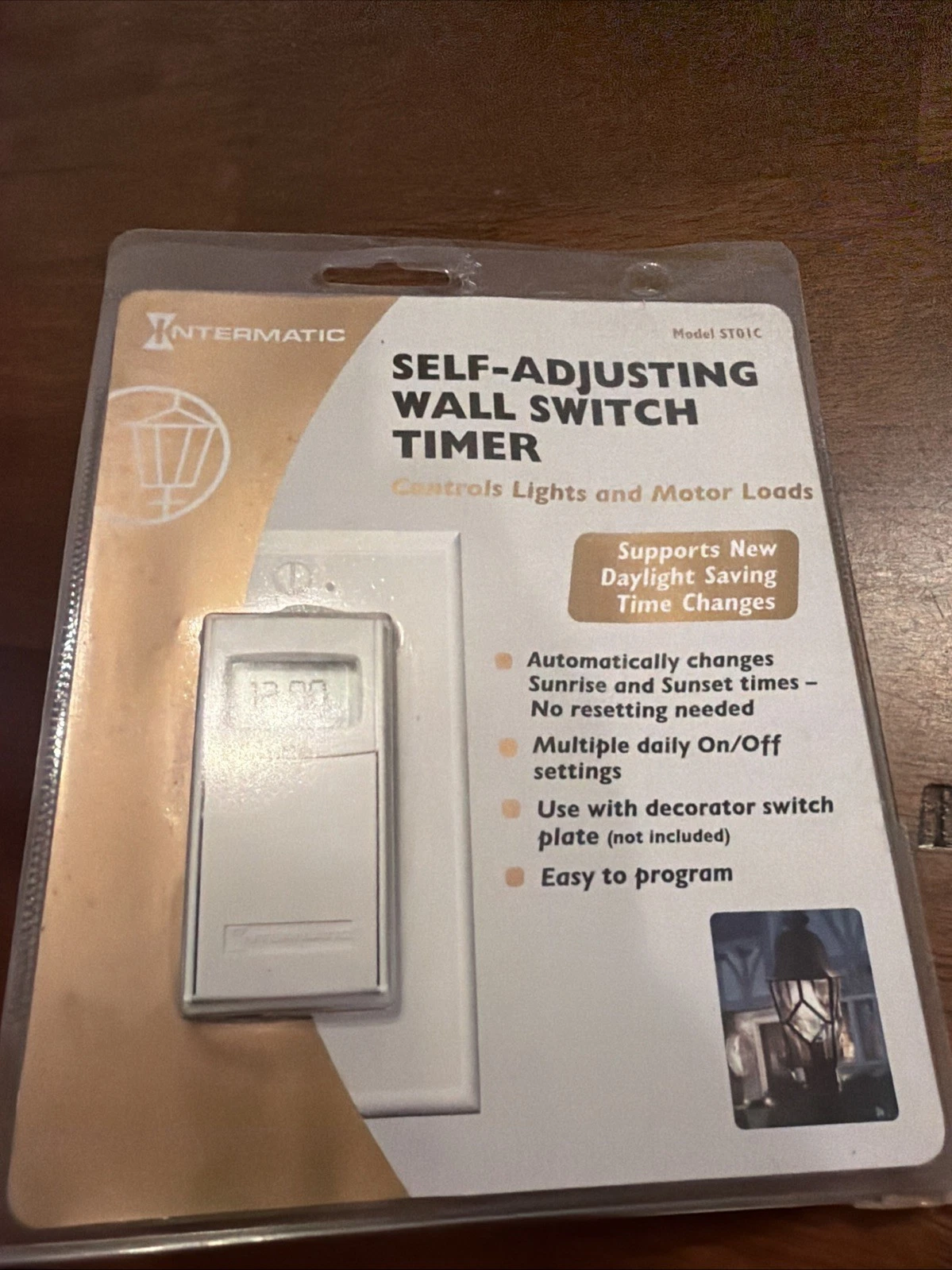 Intermatic ST01C Self Adjusting Timer Wall Switch - White - New Factory Sealed
