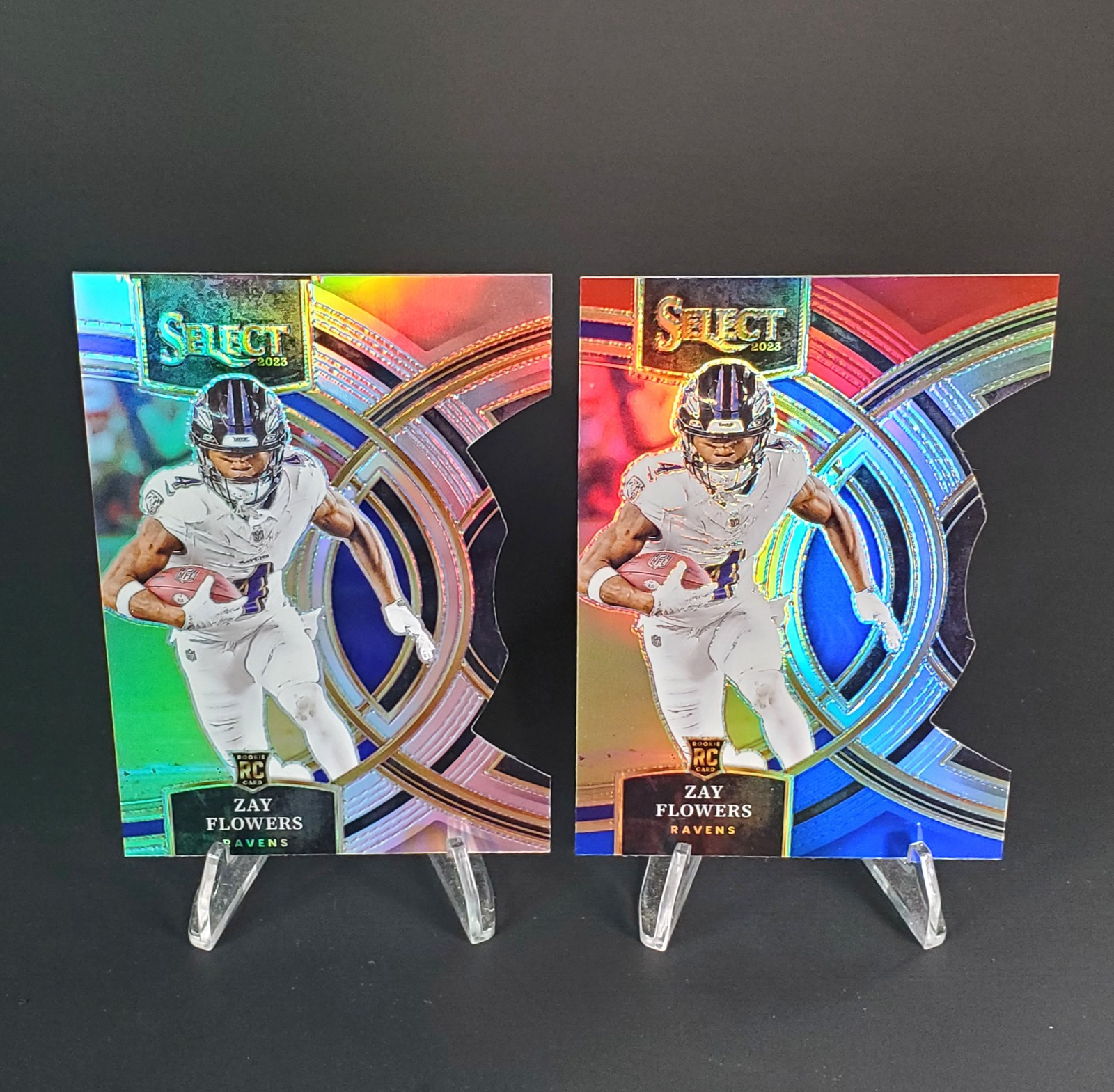 2023 Panini Select Zay Flowers Premier Level Silver Die Cut Rookie Cards! 💜