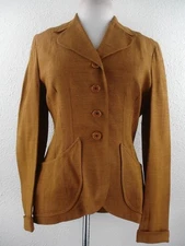 Women's M Vtg 1940's Weathervane Handmacher Rayon Suit Jacket Blazer Sport Coat