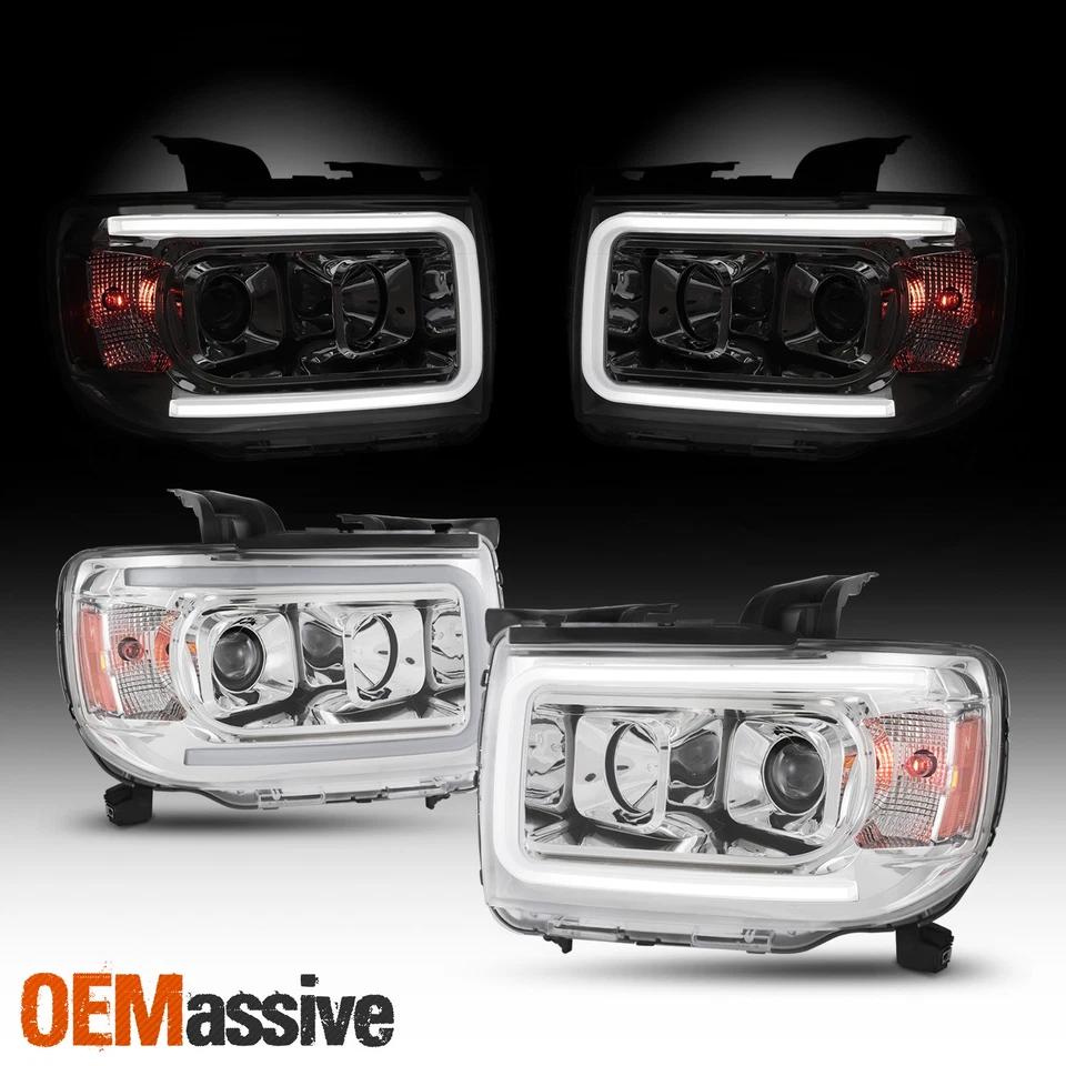 Faros proyectores barra de luz LED izquierda + derecha GMC Canyon 2015-2022 15-22 Foto 2 de 4