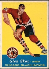 1957-58 Topps Hockey Glen Skov 1957 Topps #30 Chicago Blackhawks