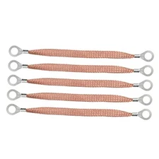 10" Braided Ground Strap 250mm Automotive Engine Copper Ground Strap with 1/2" 