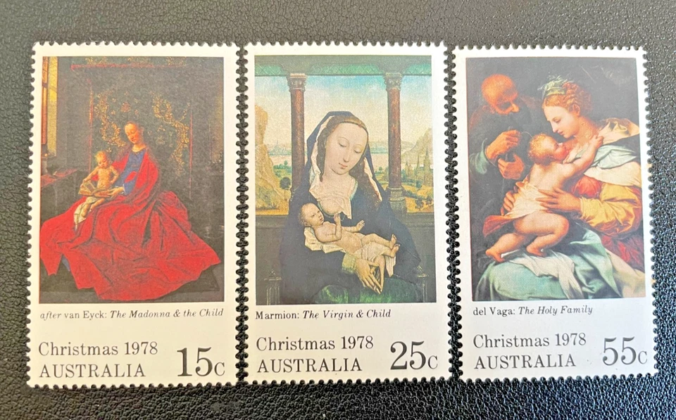 AUSTRALIA SG 688-90 MINT N/H CHRISTMAS 1978 PAINTINGS FROM NATIONAL GALLERY - Image 3 of 3