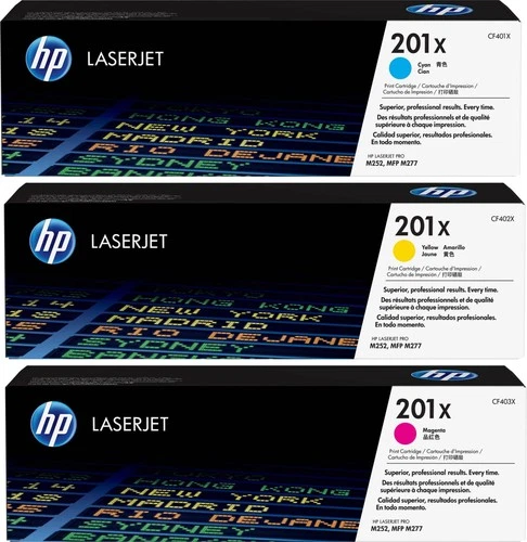 HP 201X Toner Multipack (CF253XM) · 3-farbig (CMY) CF400X-CF403X