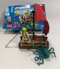 Playmobil 5780 Vintage Pirate Raft octopus monkey parrot complete with box
