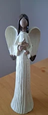 Greenbrier International  Slim Holiday White  Angel Figurine Christmas 