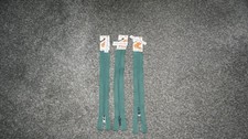 3 x 7" Zips.....Green...Very Good Condition