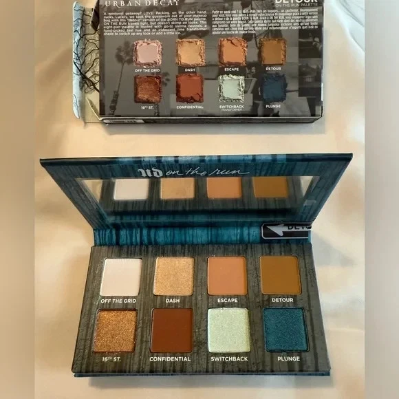 Paleta de ocho sombras de ojos Urban Decay On The Run “Detour” edición limitada nueva en caja Foto 2 de 4