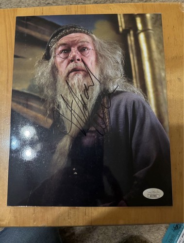 Michael Gambon Signed Dumbledore 8x10 JSA Same Day Priority shipping Harry Potte