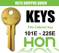 Hon File Cabinet keys / Select your key code / Series 101E-225E