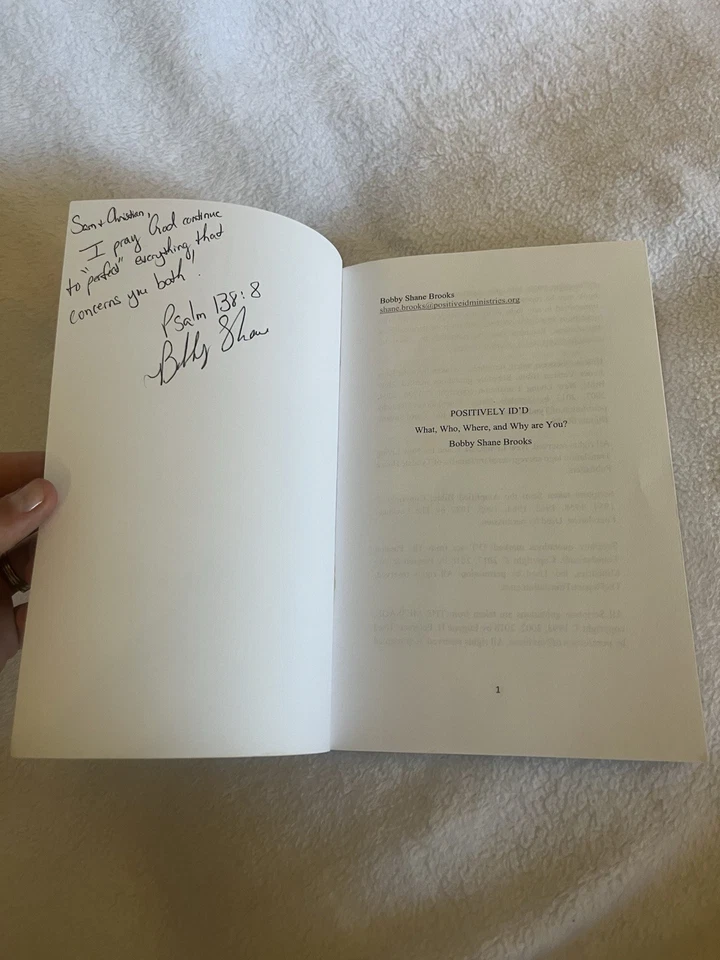 Positively Identified:What,Who,Where,And Why are you? By Bobby S Brooks *SIGNED* - Image 3 of 3