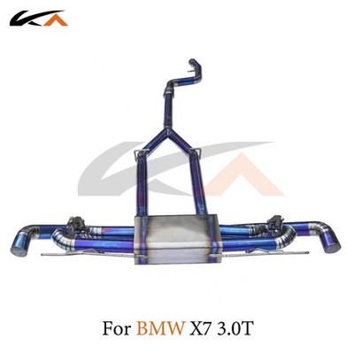 KA Catback Exhaust For BMW X7 G07 3.0T Titanium Alloy Rear Section