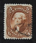 CKStamps: US Stamps Collection Scott#75 5c Jefferson Used