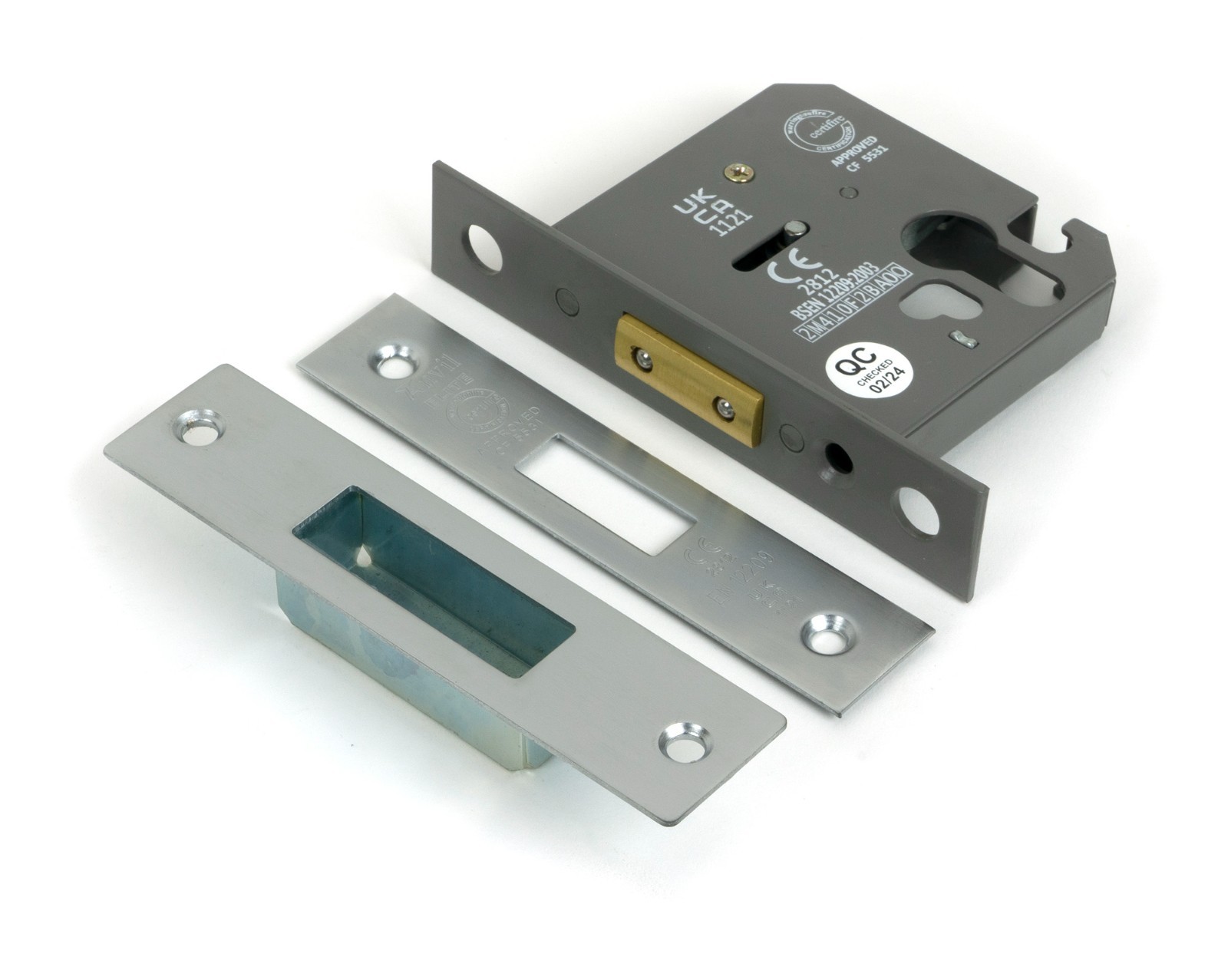 From The Anvil 51462 Satin Chrome 3"" Euro Profile Dead Lock