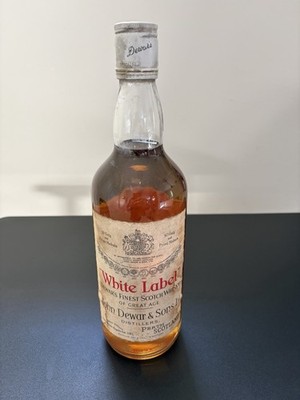 Whiskey DEWARS WHITE LABEL ORIGINALABFÜLLUNG ~70er  CHARLES HOSIE-IMPORT HAMBURG