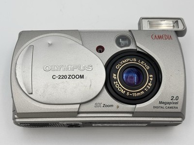 Olympus CAMEDIA C-220 2.0MP Digital Camera - Silver for sale