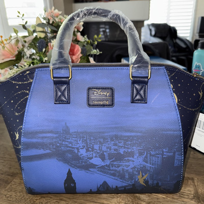 Peter Pan Night Sky Satchel bag Loungefly Disney Rare  display picture 2