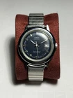 Vintage Timex Electric Dynabeat 36mm Quartz Blue Dial Mens Watch Parts/Repair