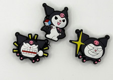 Lot of 3 Kuromi Hello Kitty Croc Charms Jibbits