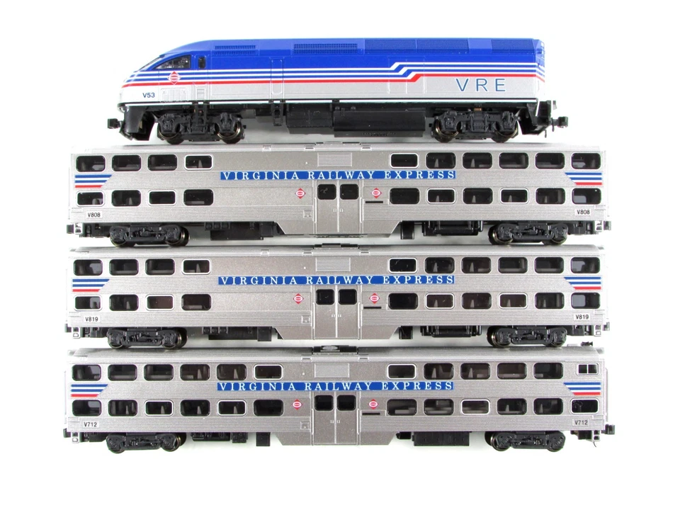 N Scale ***VIRGINIA RAILWAY EXPRESS*** Commuter Train - Kato 106-8705, DCC Ready - Image 3 of 4