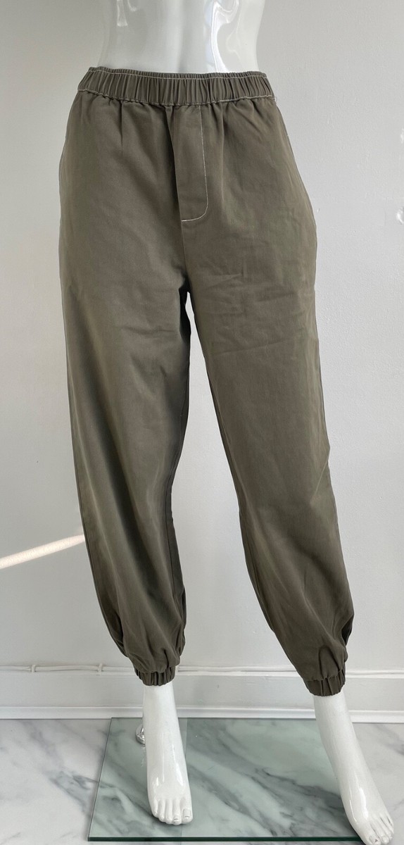 Reclaimed Vintage Women Khaki Combat Green 100% Cotton Casual