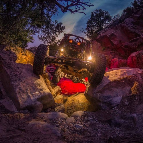 KC HiLiTES 265 2 White Amber LED Off Road Square Lights Pair Kit Black Aluminum - Foto 15 di 23