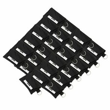 25 PACK of CPR Kits - One Way Valve Face Shield Mask + Gloves + Keychain Pouch