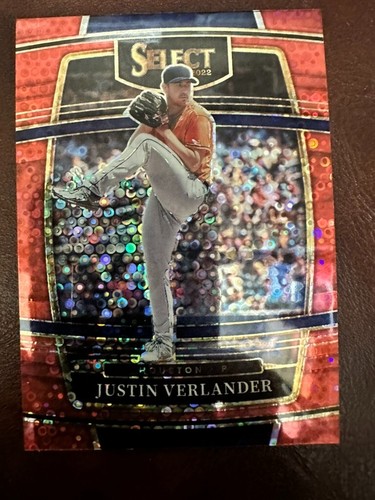 🔥2022 Panini Select Justin Verlander #80-- Red Disco🔥 0312